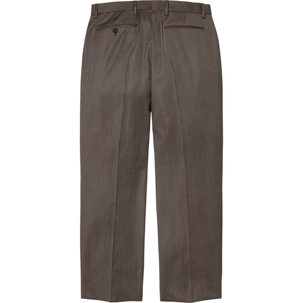 Supreme Striped Wool Trouser - Brown Stripe (front)