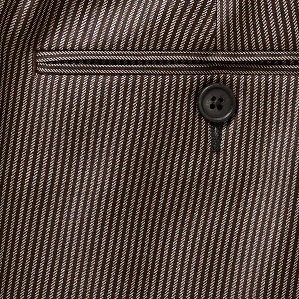 Supreme Striped Wool Trouser - Brown Stripe (front)