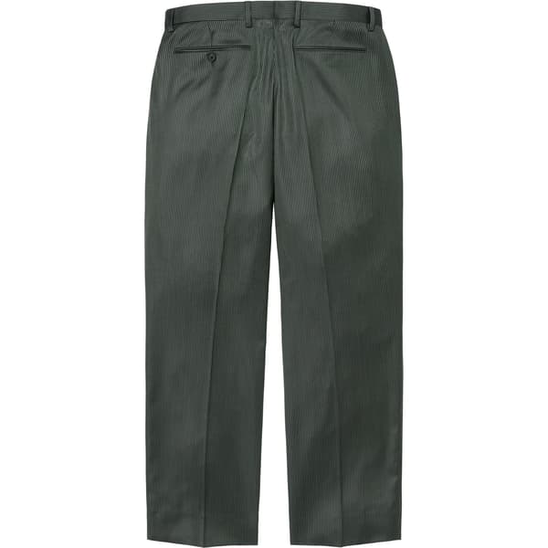 Supreme Striped Wool Trouser - Green Stripe (front)