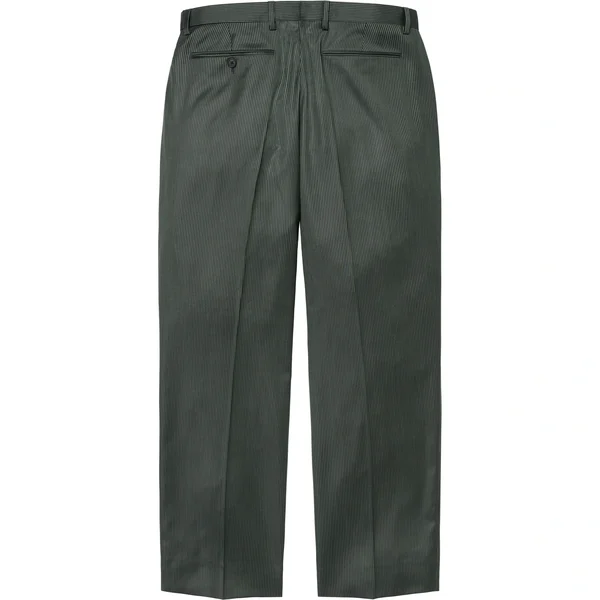 Supreme Striped Wool Trouser - Green Stripe (front)
