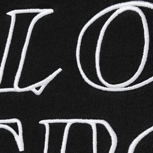 Supreme Stronger Than Fear Hooded Sweatshirt - Black (front)