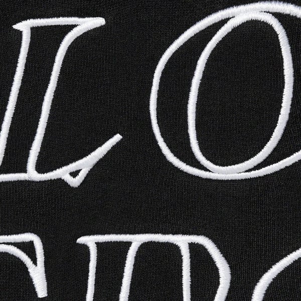 Supreme Stronger Than Fear Hooded Sweatshirt - Black (front)