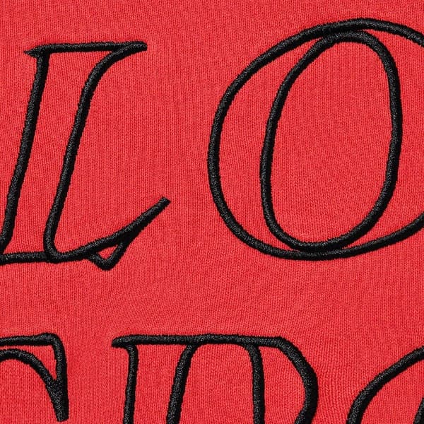 Supreme Stronger Than Fear Hooded Sweatshirt - Burnt Red (front)