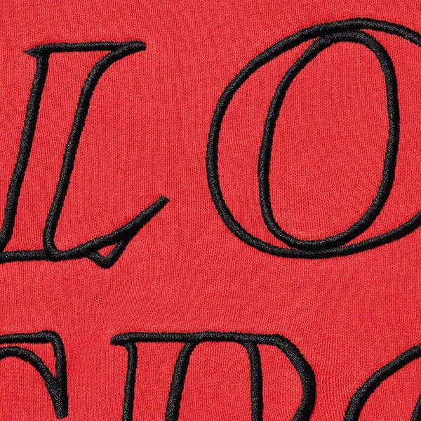 Supreme Stronger Than Fear Hooded Sweatshirt - Burnt Red (front)