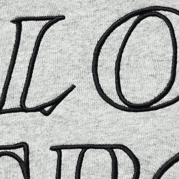 Supreme Stronger Than Fear Hooded Sweatshirt - Heather Grey (front)