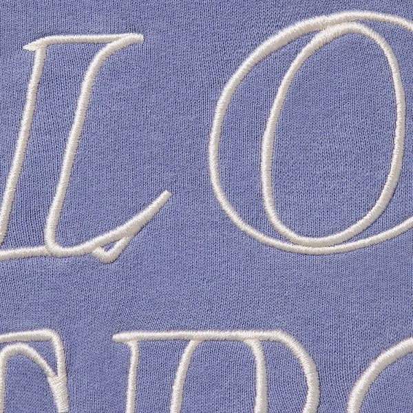 Supreme Stronger Than Fear Hooded Sweatshirt - Light Purple (front)