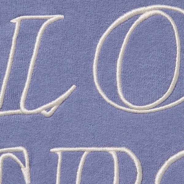 Supreme Stronger Than Fear Hooded Sweatshirt - Light Purple (front)