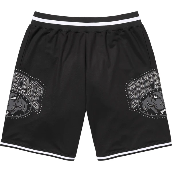 Supreme Studded Basketball Short - Black (front)