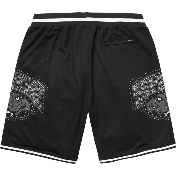 Supreme Studded Basketball Short - Black (front)