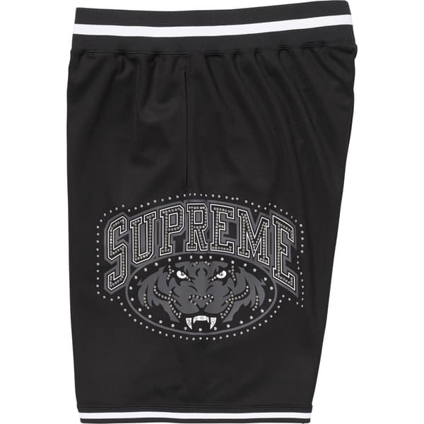 Supreme Studded Basketball Short - Black (front)