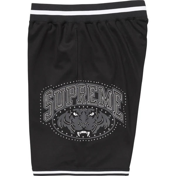 Supreme Studded Basketball Short - Black (front)