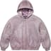 Supreme Studded Hooded Leather Jacket - Lilac (front)