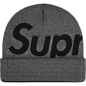 Supreme Studded Knockout Big Logo Beanie Black