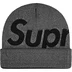 Supreme Studded Knockout Big Logo Beanie - Black (front)