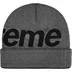 Supreme Studded Knockout Big Logo Beanie - Black (front)