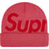 Supreme Studded Knockout Big Logo Beanie - Red (front)