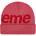 Supreme Studded Knockout Big Logo Beanie - Red (front)