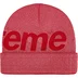 Supreme Studded Knockout Big Logo Beanie - Red (front)
