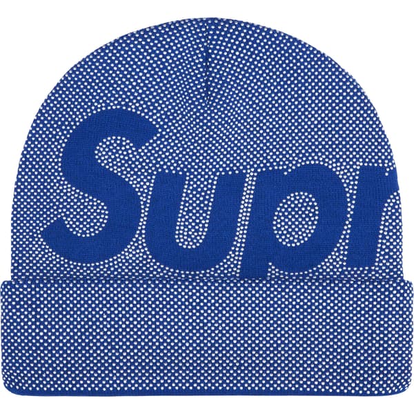 Supreme Studded Knockout Big Logo Beanie - Royal (front)