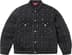 Supreme Studded Seam Denim Trucker Jacket - Black (front)
