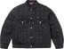 Supreme Studded Seam Denim Trucker Jacket - Black (front)
