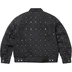 Supreme Studded Seam Denim Trucker Jacket - Black (front)