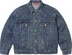 Supreme Studded Seam Denim Trucker Jacket - Blue (front)