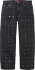 Supreme Studded Seam Loose Fit Jean - Black (front)