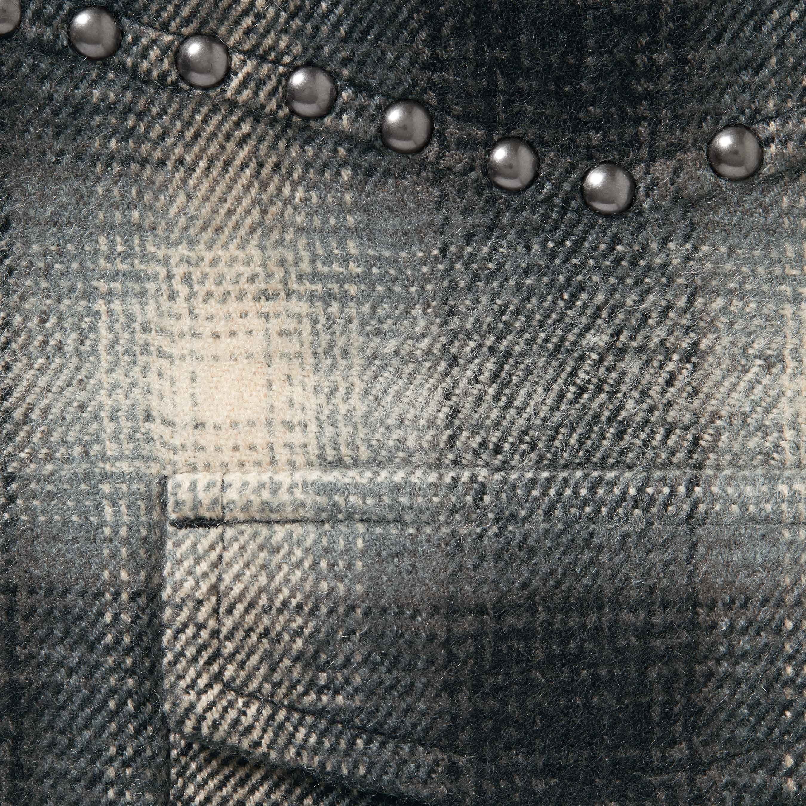 Supreme Studded Shadow Plaid Zip Up Shirt colorway 3