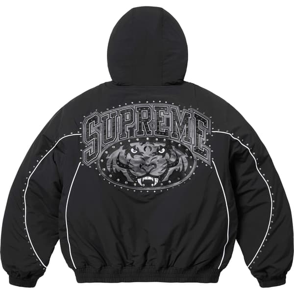 Supreme Studded Stadium Jacket - Black (front)