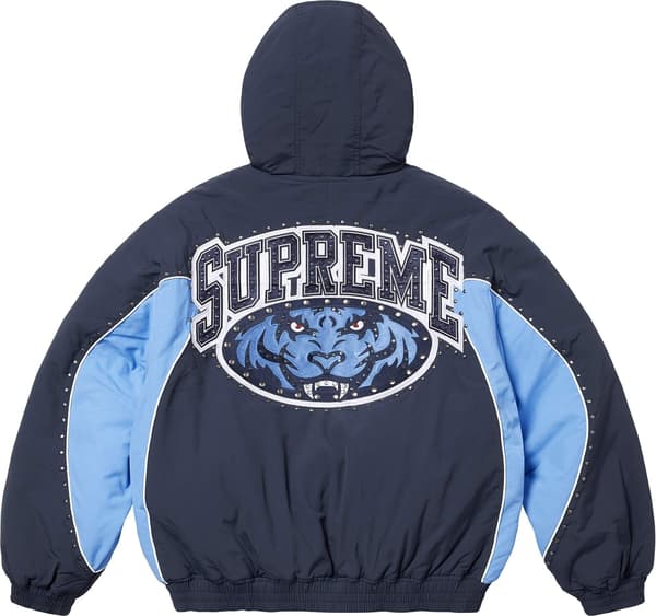 Supreme Studded Stadium Jacket - Navy (front)