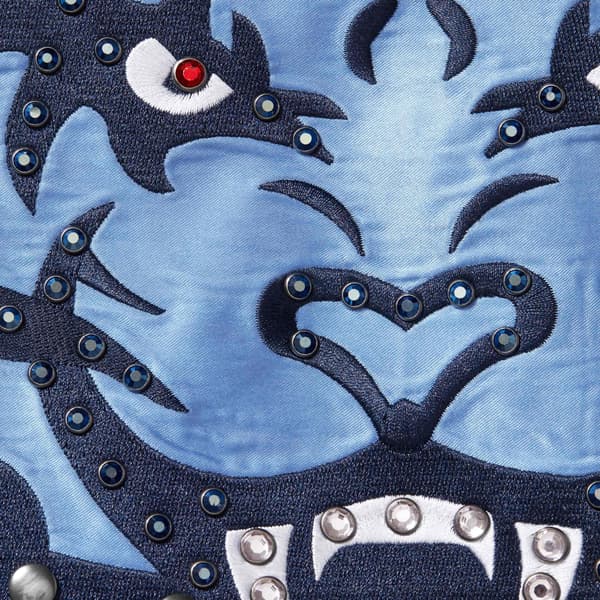 Supreme Studded Stadium Jacket - Navy (front)