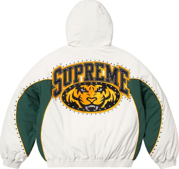 Supreme Studded Stadium Jacket - White (front)