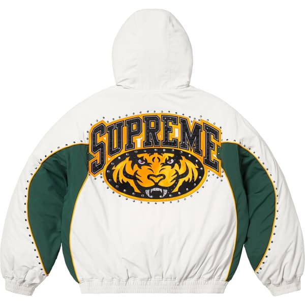 Supreme Studded Stadium Jacket - White (front)