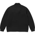 Supreme Studded Suede Zip Up Cardigan - Black (front)