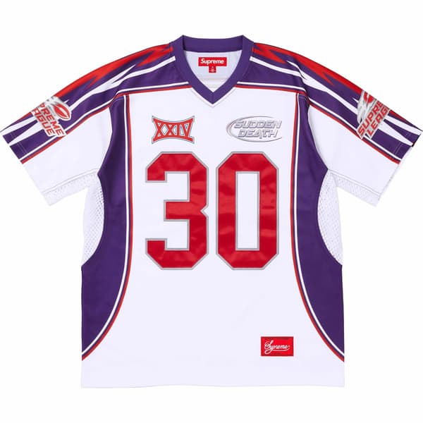 Supreme Sudden Death Football Jersey - White (front)