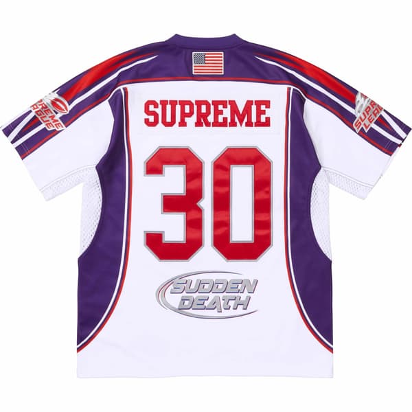Supreme Sudden Death Football Jersey - White (front)