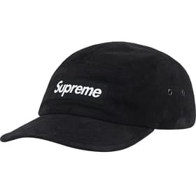 Supreme Suede Camp Cap Black