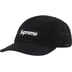 Supreme Suede Camp Cap - Black (front)