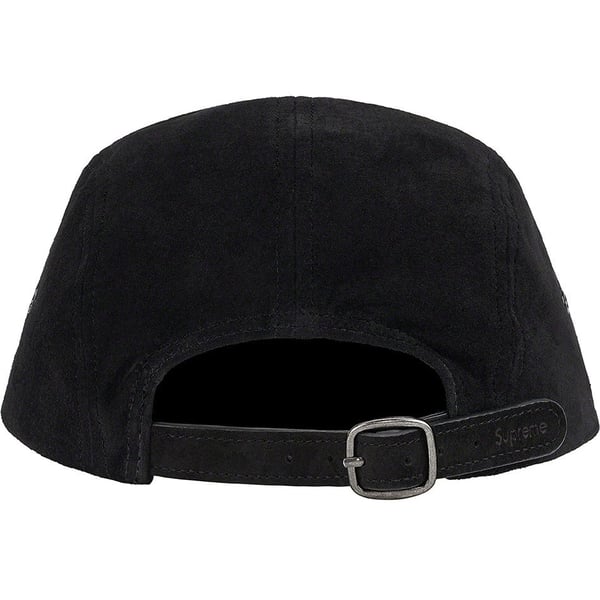 Supreme Suede Camp Cap - Black (front)