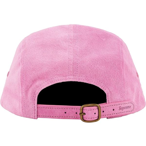 Supreme Suede Camp Cap - Pink (front)