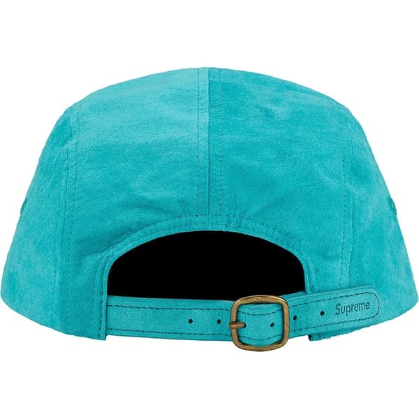 Supreme Suede Camp Cap - Teal (front)