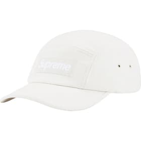 Supreme Suede Camp Cap White