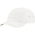 Supreme Suede Camp Cap - White (front)