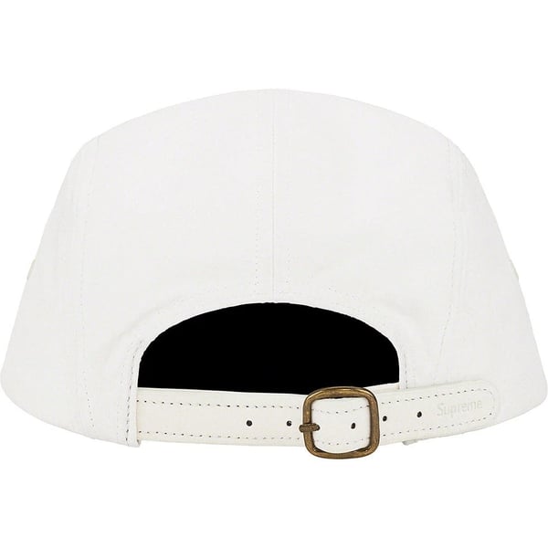 Supreme Suede Camp Cap - White (front)