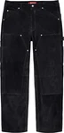 Supreme Suede Double Knee Painter Pant - Black (front)