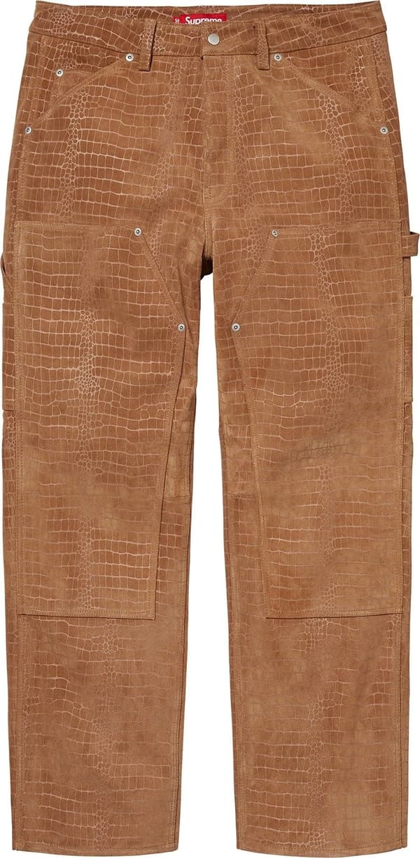 Supreme Suede Double Knee Painter Pant - Croc (front)