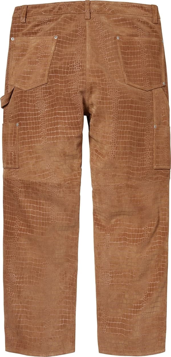 Supreme Suede Double Knee Painter Pant - Croc (front)
