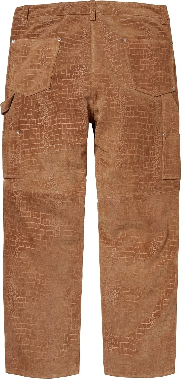 Supreme Suede Double Knee Painter Pant - Croc (front)