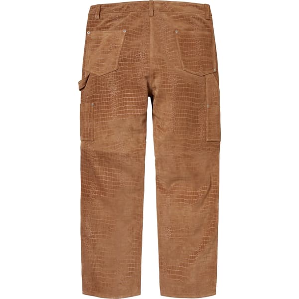 Supreme Suede Double Knee Painter Pant - Croc (front)